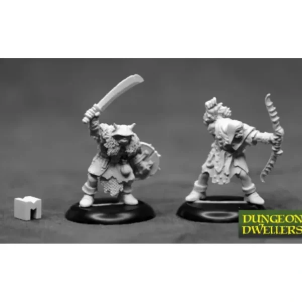 Best Sale Orc Raiders (2): Dungeon Dwellers RPR 07013 - Miniature Marvels: Airplane Models & Painted Dice Miniature