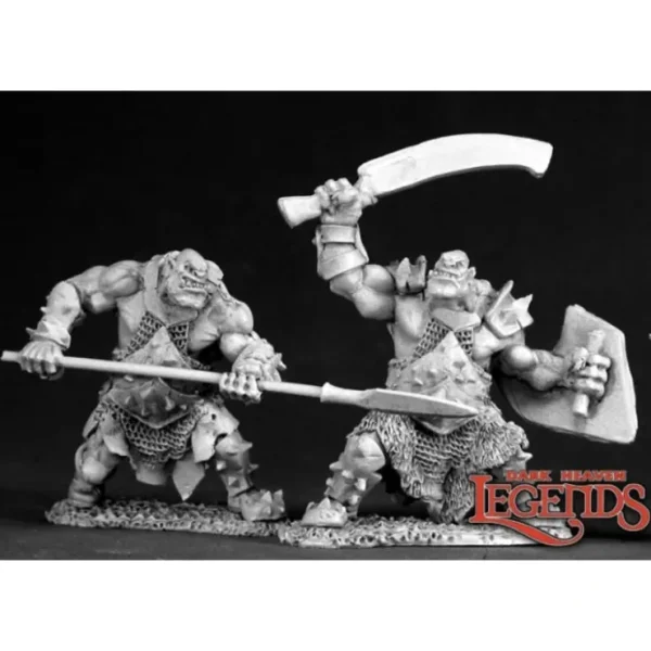 Sale Orc Spearman and Swordsman: Dark Heaven Legends RPR 03400 - Miniature Marvels: Airplane Models & Painted Dice Miniature