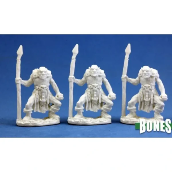 Best Orc Spearmen (3): Bones RPR 77003 - Miniature Marvels: Airplane Models & Painted Dice Miniature