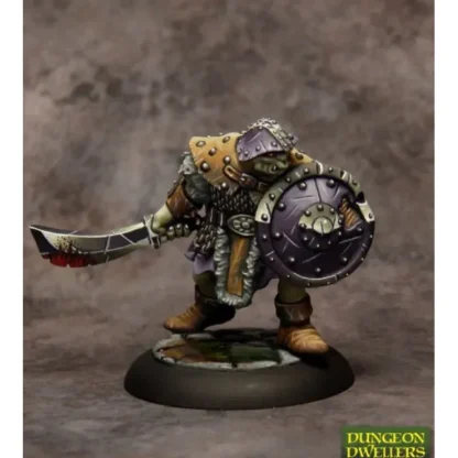 Best Sale Orc Warrior of the Ragged Wound Tribe: Dungeon Dwellers RPR 07007 - Miniature Marvels: Airplane Models & Painted Dice Miniature