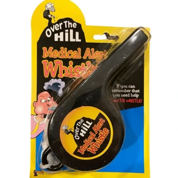 Flash Sale Over the Hill Medical Alert Giant Whistle - Funny Birthday Joke Gag Gift - Miniature Marvels: Airplane Models & Painted Dice Egpull