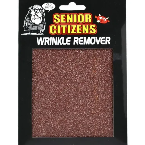 Cheap Over the Hill Wrinkle Remover ( Sandpaper lol ) Senior Christmas Gag Joke Gift - Miniature Marvels: Airplane Models & Painted Dice Egpull