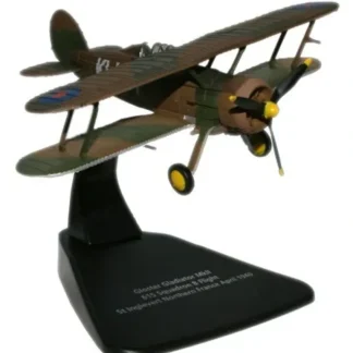 Oxford AC023 1:72 Gloster Gladiator Mk.II "B" Flight, No. 615 Squadron, RAF, France, 1940 - Miniature Marvels: Airplane Models & Painted Dice* Airplane Model