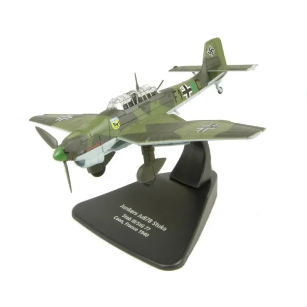 Oxford AC004 1:72 Junkers Ju 87B Stuka - III./St.G.77, Luftwaffe - Caen, France, 1940 - Miniature Marvels: Airplane Models & Painted Dice* Airplane Model