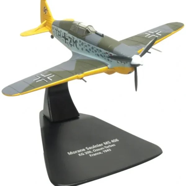 Oxford AC116 1:72 Morane Saulnier 406 KG200 Luftwaffe France 1943 - Miniature Marvels: Airplane Models & Painted Dice* Airplane Model