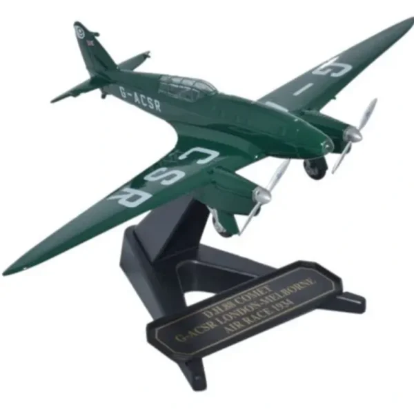 Oxford 72COM003 de Havilland Comet G-ACSR, MacRobertson Air Race - Miniature Marvels: Airplane Models & Painted Dice* Airplane Model