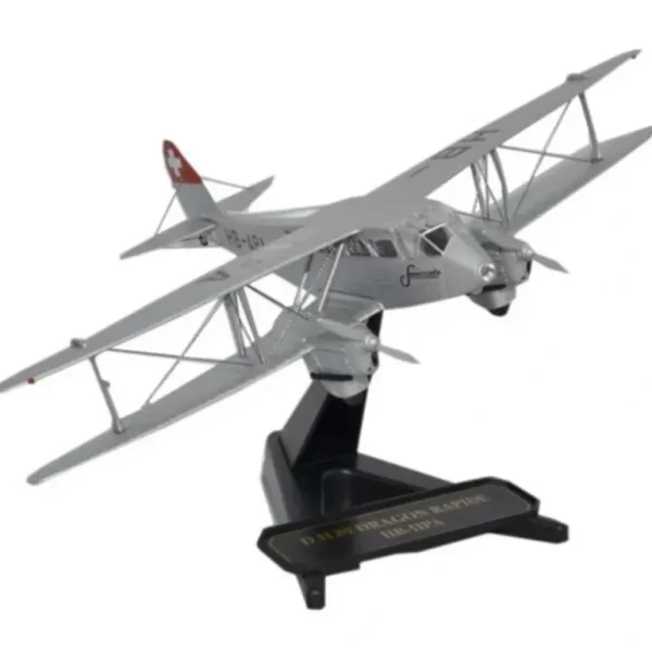 Oxford SP073 de Havilland Dragon Rapide Swissair - Miniature Marvels: Airplane Models & Painted Dice* Airplane Model