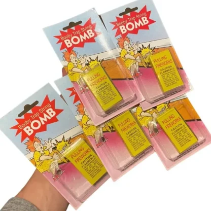 Outlet 5-PACK - BOOBY TRAP STRING - Funny Classic Novelty Joke Gag Prank Gift - Miniature Marvels: Airplane Models & Painted Dice Egpull