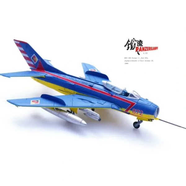Panzerkampf 14642PB MIG-19S Farmer-C East German Air Force JG-3, Red 872, Preschen Airfield, East Germany, 1968 - Miniature Marvels: Airplane Models & Painted Dice* Airplane Model