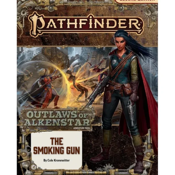 Best Pathfinder Adventure Path #180: The Smoking Gun (Outlaws of Alkenstar 3 of 3) PZO 90180 - Miniature Marvels: Airplane Models & Painted Dice Role-playing Game