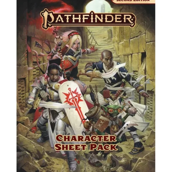 Discount Pathfinder: Character Sheet Pack PZO 2202 - Miniature Marvels: Airplane Models & Painted Dice Role-playing Game