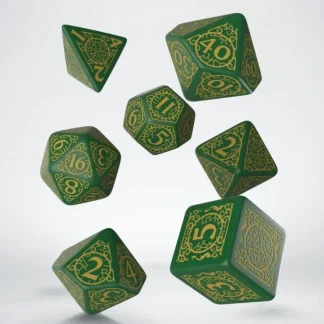 Fashion Pathfinder Jade Regent Dice Set (7) QWS SPAT44 - Miniature Marvels: Airplane Models & Painted Dice Dice