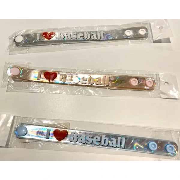 Cheap 58 pcs Sports Baseball Bracelets "I Love Baseball" 3 Colors - Wristbands - Miniature Marvels: Airplane Models & Painted Dice Egpull