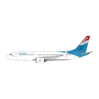 Phoenix 11883 1:400 Luxair Boeing 737 MAX 8 LX-LBK - Miniature Marvels: Airplane Models & Painted Dice* Airplane Model