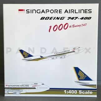 Phoenix 1:400 PH4SIA817 Singapore Airlines Boeing 747-400 9V-SMU 1000th 747 - Miniature Marvels: Airplane Models & Painted Dice* Airplane Model