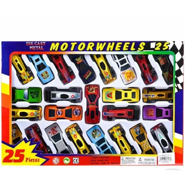 Cheap 25 Piece 2.75" Die-Cast Metal Racing Car Toy Set (Varity Color Size Style) - Miniature Marvels: Airplane Models & Painted Dice Egpull