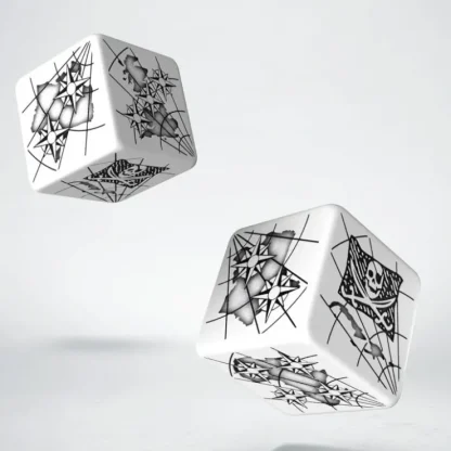 Discount Pirate 2D6 Dice (2) QWS 26PIR02 - Miniature Marvels: Airplane Models & Painted Dice Dice