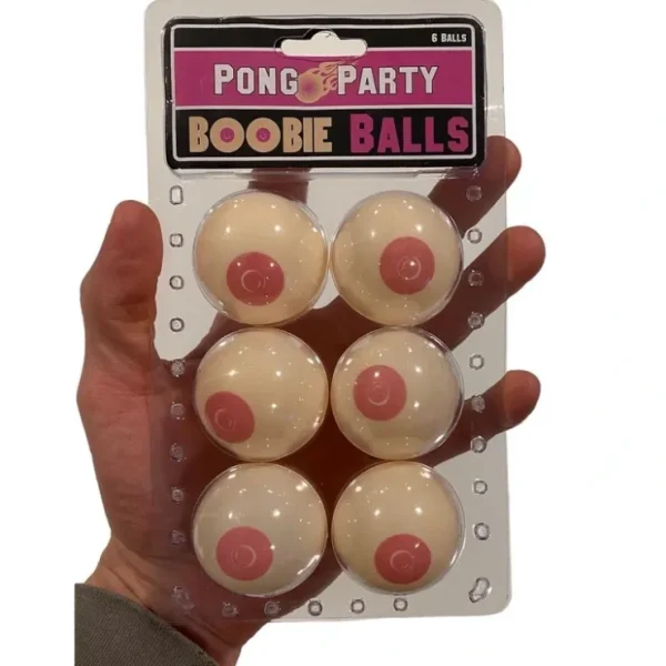 Cheap 6pk Boobs Ping Pong Boobie Balls - Beer Pong Party Cup Game Gag Joke Gift Set - Miniature Marvels: Airplane Models & Painted Dice Egpull