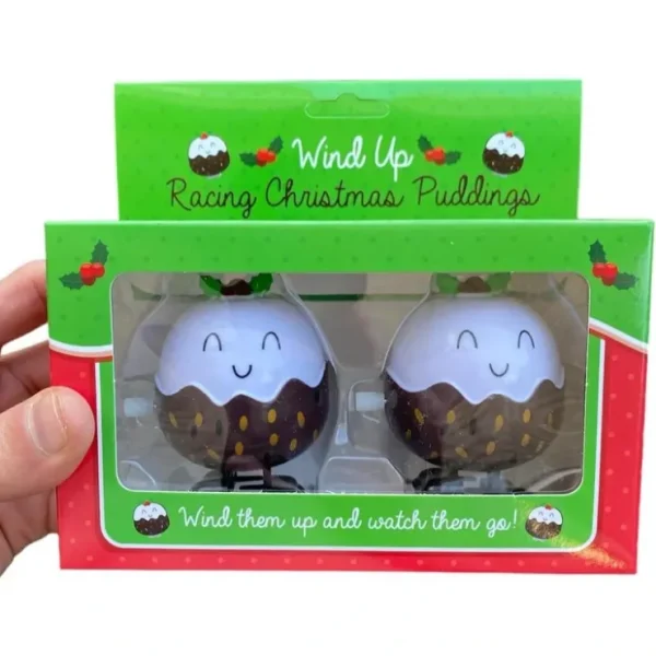 Shop 2pk Racing Christmas Puddings - What more can I say? Hilarious Wind Up Toys - Miniature Marvels: Airplane Models & Painted Dice Egpull