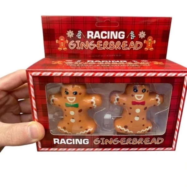 Sale 2pk Racing Gingerbread Men - What more can I say? Hilarious Wind Up Racing Toys - Miniature Marvels: Airplane Models & Painted Dice Egpull