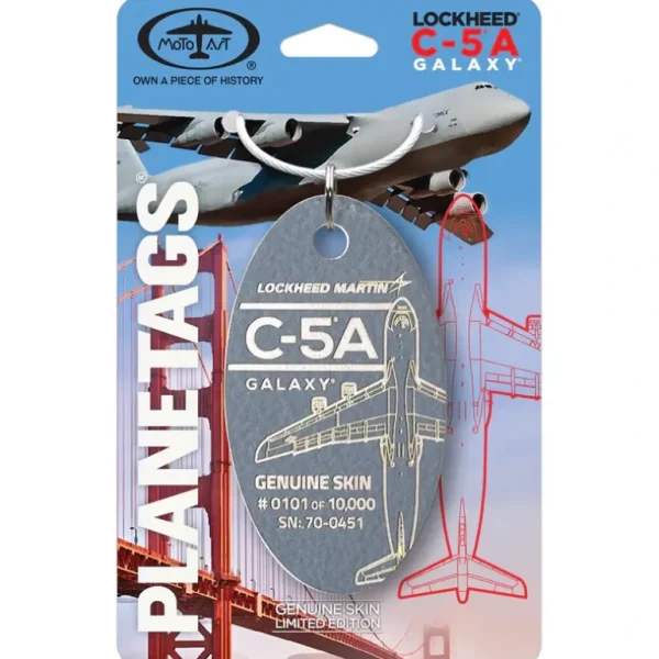 Plane Tags C-5A Galaxy 70-0451 (Grey) - Miniature Marvels: Airplane Models & Painted Dice* Airplane Model