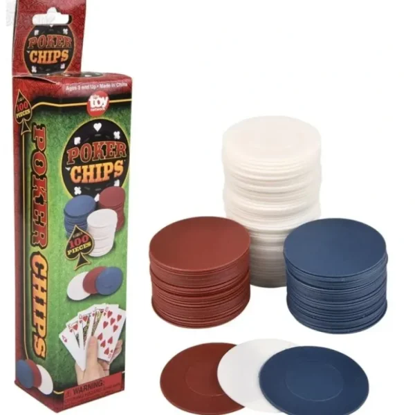 Clearance 2500 Plastic Poker Chip set - Red White Blue- bulk lot - Miniature Marvels: Airplane Models & Painted Dice Egpull