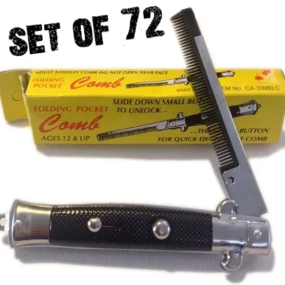 Outlet 72 Pocket Switchblade Fake Comb Folding Novelty Knife Toy Switch Blade Combs - Miniature Marvels: Airplane Models & Painted Dice Egpull