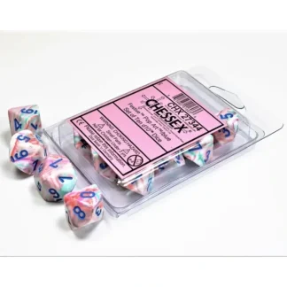 Discount Pop Art / Blue: Festive d10 Dice Set D10 (10's) CHX 27344 - Miniature Marvels: Airplane Models & Painted Dice Dice