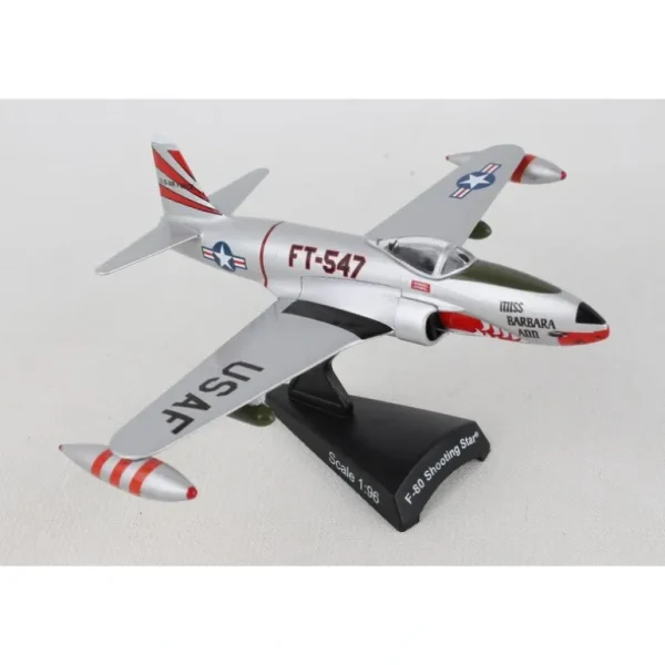 Postage Stamp PS5392-1 1:96 F-80 Shooting Star - Miniature Marvels: Airplane Models & Painted Dice* Airplane Model