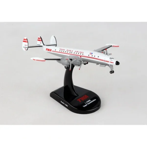 Postage Stamp PS5806-1 1:300 TWA L-1049G "Super Connie" - Miniature Marvels: Airplane Models & Painted Dice* Airplane Model