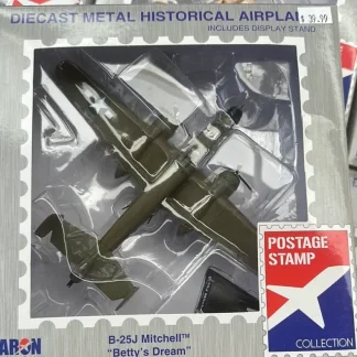 POSTAGE STAMP PS5403-3 B-25J MITCHELL BETTY'S DREAM 1/100 - Miniature Marvels: Airplane Models & Painted Dice* Airplane Model