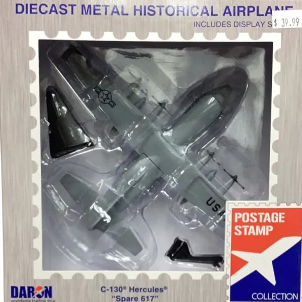Postage Stamp PS5330-3 C-130 USAF - Miniature Marvels: Airplane Models & Painted Dice* Airplane Model