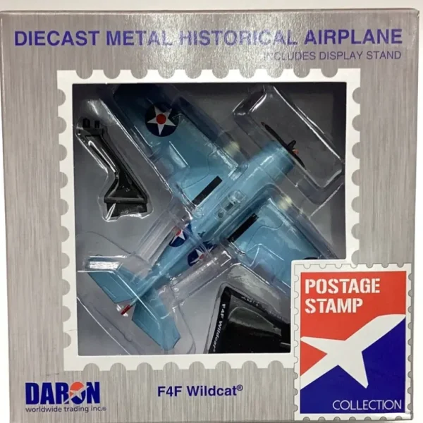 Postage Stamp PS5351-2 F4F Wildcat - Miniature Marvels: Airplane Models & Painted Dice* Airplane Model