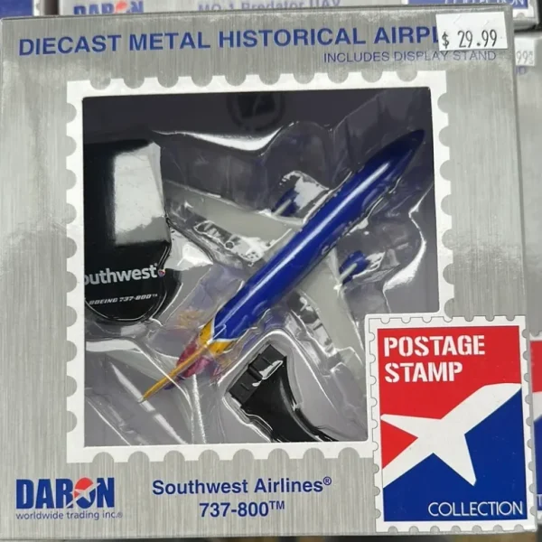POSTAGE STAMP PS5815-7 SOUTHWEST 737-800 1/300 - Miniature Marvels: Airplane Models & Painted Dice* Airplane Model