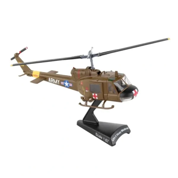 POSTAGE STAMP PS5601-2 UH-1 US ARMY HUEY MEDEVAC 1/87 - Miniature Marvels: Airplane Models & Painted Dice* Airplane Model