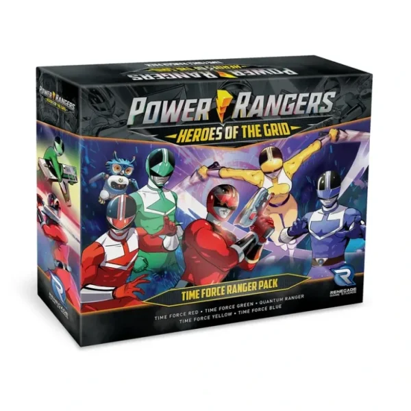Outlet Power Rangers - Heroes of the Grid: Time Force Ranger Pack RGS 02320 - Miniature Marvels: Airplane Models & Painted Dice Board Game