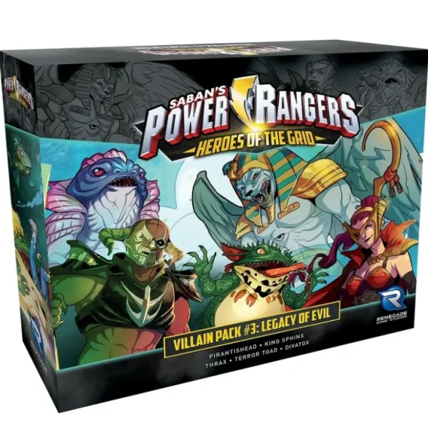 Discount Power Rangers - Heroes of the Grid: Villain Pack #3 - Legacy of Evil RGS 02167 - Miniature Marvels: Airplane Models & Painted Dice Board Game