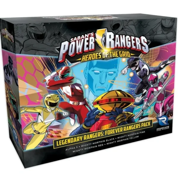Clearance Power Rangers - Heroes of the Grid: Legendary Rangers - Forever Rangers Pack RGS 02166 - Miniature Marvels: Airplane Models & Painted Dice Board Game