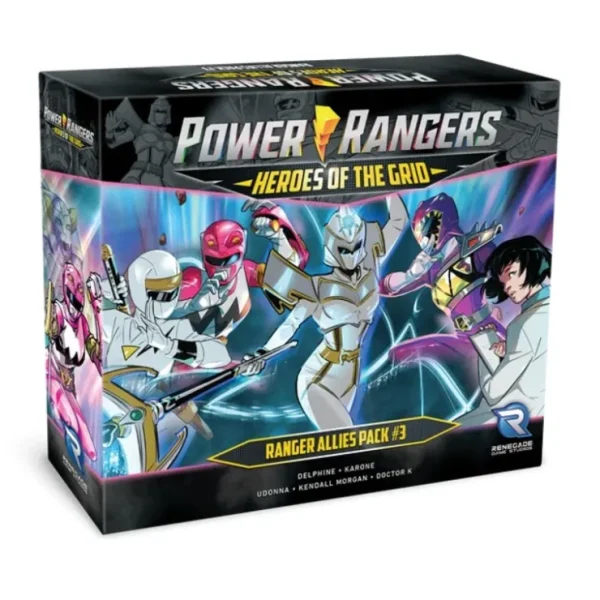 Flash Sale Power Rangers: Heroes of the Grid - Ranger Allies Pack #3 RGS 02545 - Miniature Marvels: Airplane Models & Painted Dice Board Game