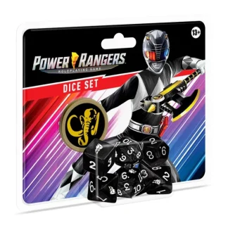 New Power Rangers RPG: Game Dice Set - Black RGS 02337 - Miniature Marvels: Airplane Models & Painted Dice Dice