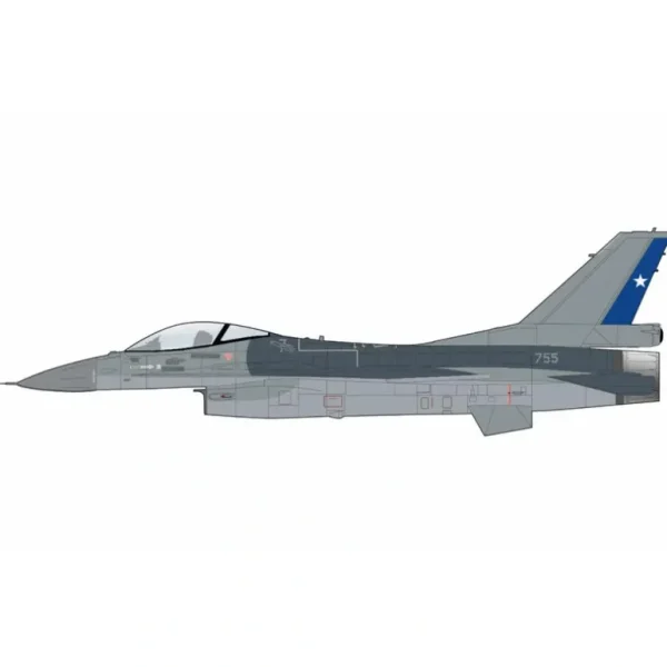 Pre Order Hobby Master HA38052 1:72 F-16 MLU 755, Chilean Air Force - Miniature Marvels: Airplane Models & Painted Dice* Airplane Model
