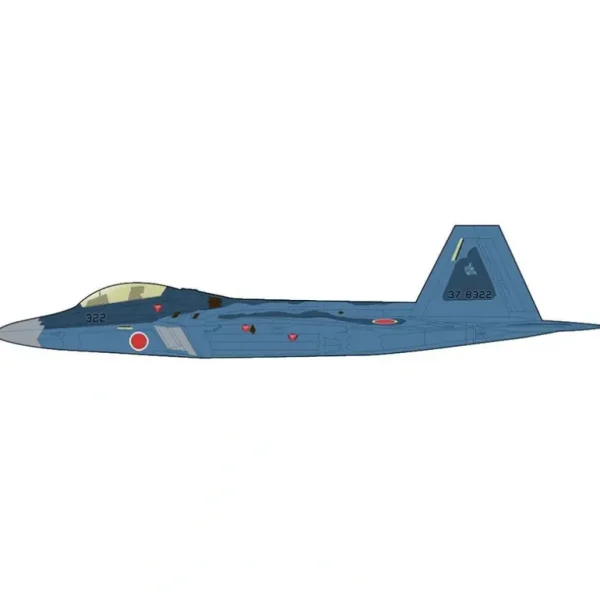 Pre Order Hobby Master HA2830 1:72 F-22 "Sea Camouflage" 37-8322, 3rd SQ, JASDF (pseudo scheme) (with 8 x AAM-3 under the wings) - Miniature Marvels: Airplane Models & Painted Dice* Airplane Model