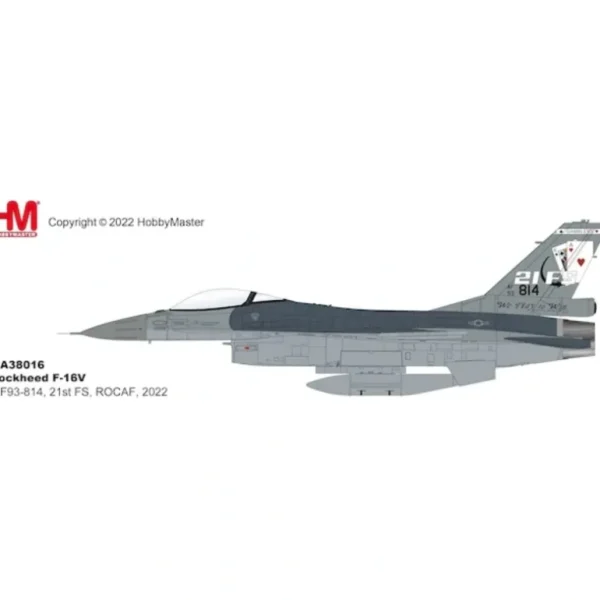 Pre Order Hobby Master HA38016 1:72 F-16V Fighting Falcon - Miniature Marvels: Airplane Models & Painted Dice* Airplane Model
