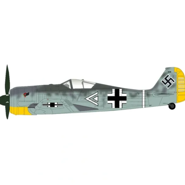 Pre Order Hobby Master HA7430 1:48 FW 190A-3 III/JG.2 Commander, Hptm. Hans Hahn, WWII - Miniature Marvels: Airplane Models & Painted Dice* Airplane Model