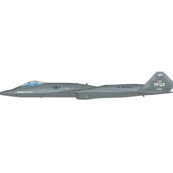 Pre Order Hobby Master HA2850 1:72 YF-23 "Gray Ghost" PAV-2, AF ser.no.87-0801,1990 (with 3 xAIM-120,2 xAIM-9) - Miniature Marvels: Airplane Models & Painted Dice* Airplane Model