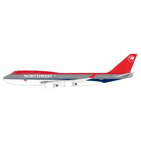 Pre-Order B-Models B-744-6661:200 Northwest Airlines Boeing 747-451N666US - Miniature Marvels: Airplane Models & Painted Dice* Airplane Model