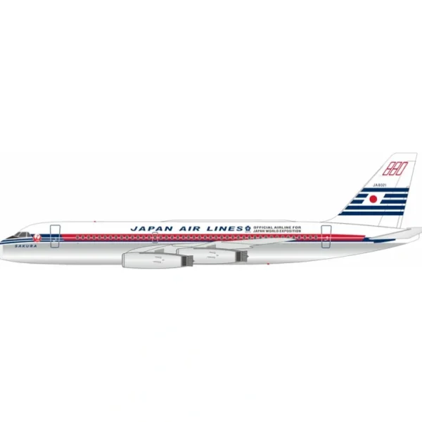 Pre-Order B-Models B-880-JAL-021PR Japan Air Lines - JAL Convair 880M (22M-22) JA8021 Polished - Miniature Marvels: Airplane Models & Painted Dice* Airplane Model