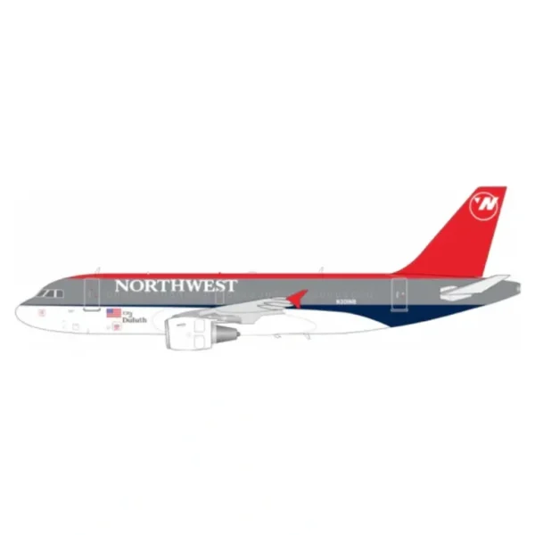 Pre-Order B-Models B-319-NE-301 1:200 Northwest Airlines Airbus A319-114 N301NB - Miniature Marvels: Airplane Models & Painted Dice* Airplane Model