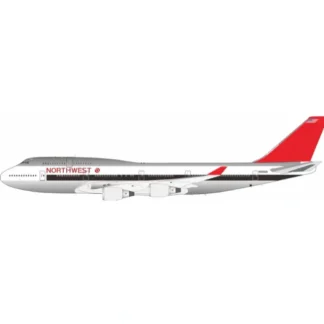 Pre-Order B-Models B-744-665P 1:200 Northwest Airlines Boeing 747-451 N665US Polished - Miniature Marvels: Airplane Models & Painted Dice* Airplane Model
