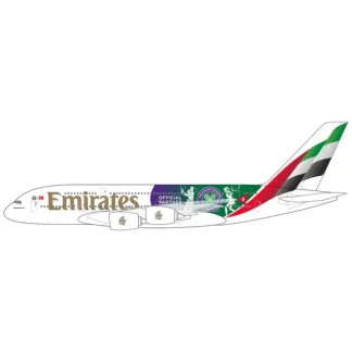 Pre-Order Gemini Jets G2UAE1347 1:200 Emirates A380 A6-EOE Wimbledon Official Partner livery - Miniature Marvels: Airplane Models & Painted Dice* Airplane Model